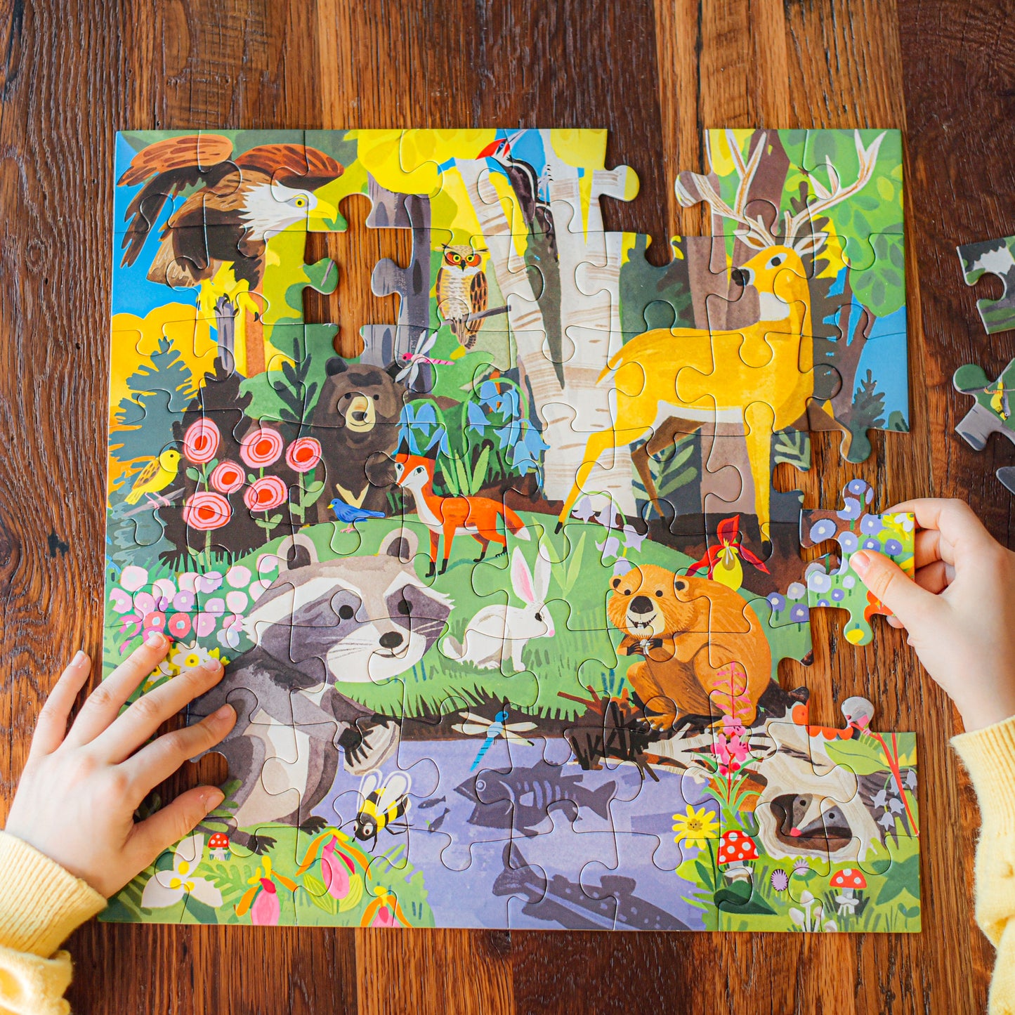 Woodland 64 Piece Puzzle | Unique Fun Gifts for Kids Ages 5+