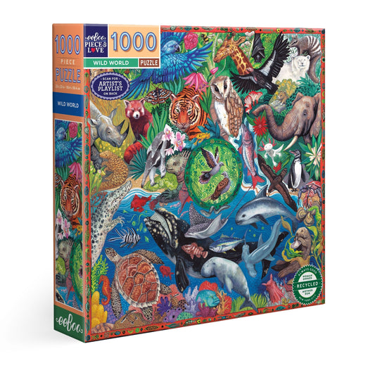 Wild World 1000 Piece Jigsaw Puzzle by eeBoo | Unique Beautiful Gifts