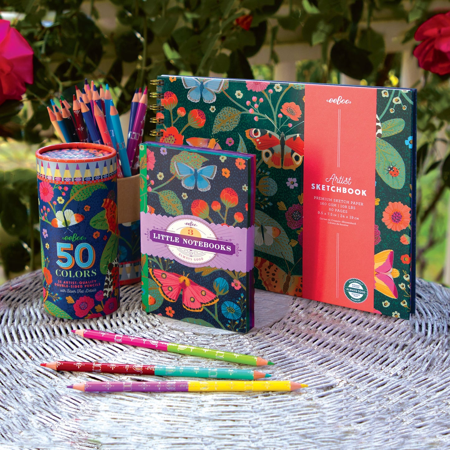 Victoria's Double-Sided Color Pencils by eeBoo | Unique Fun Gifts