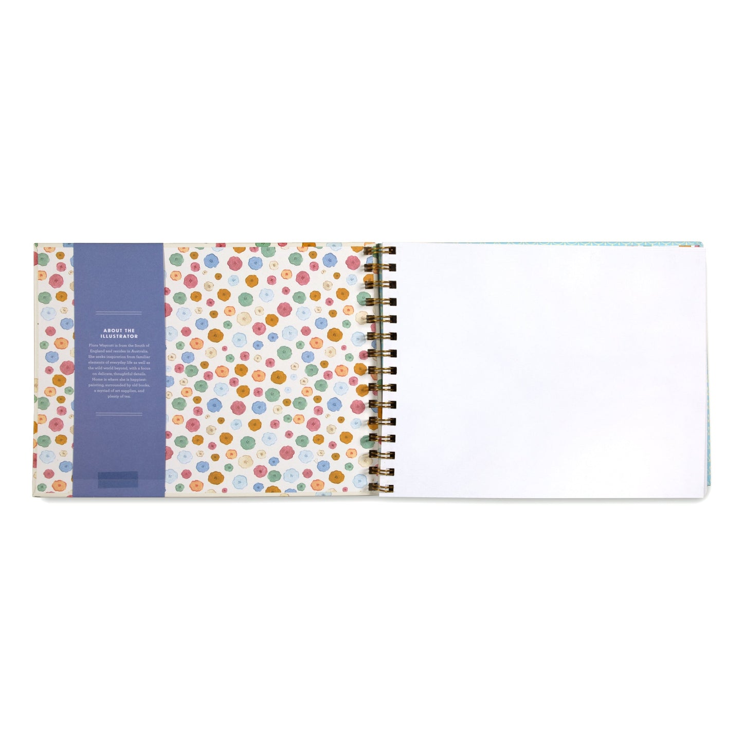 Flora's Hardcover Artist Sketchbook by eeBoo | Unique Beautiful Gifts