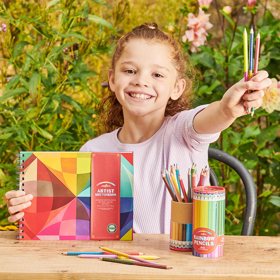 Rainbow Double-Sided Color Pencils by eeBoo | Unique Fun Gifts