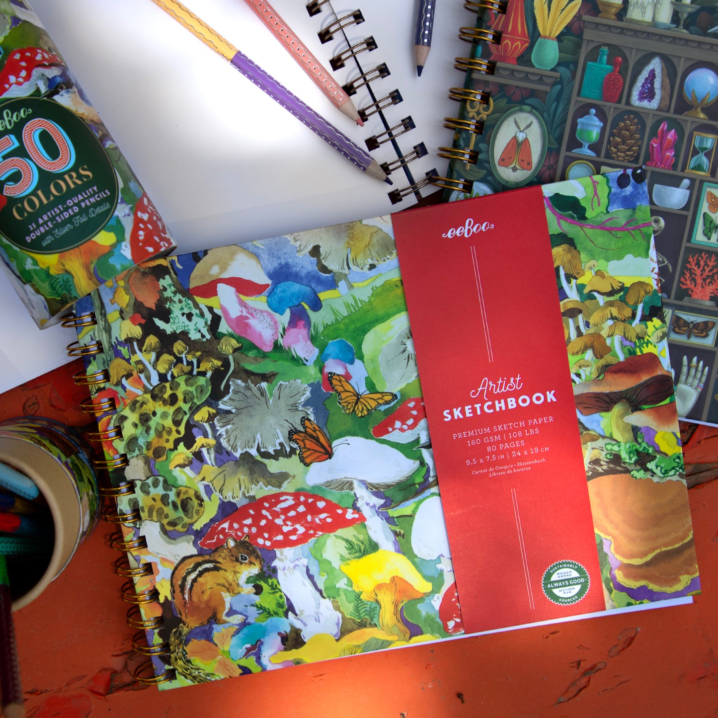 Mushroom Hardcover Artist Sketchbook
