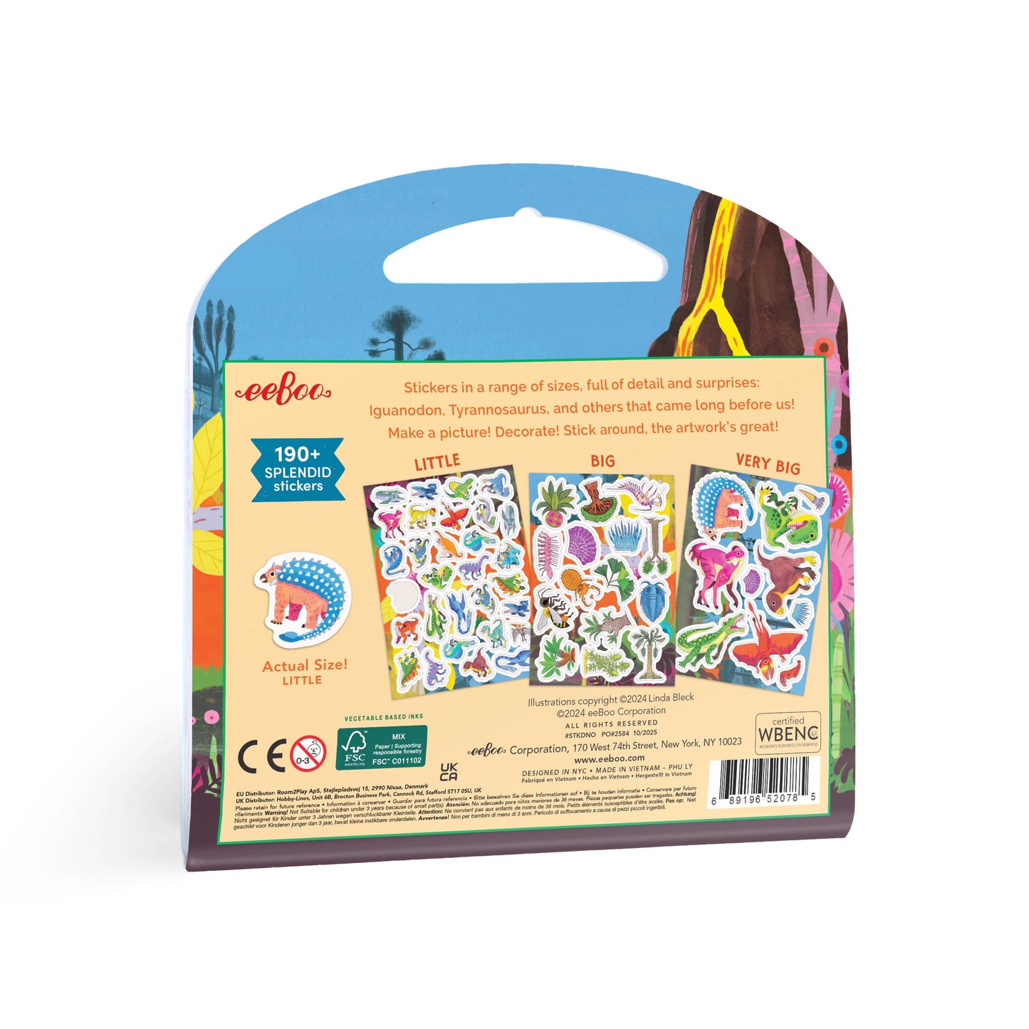 Dinosaurs Sticker Book eeBoo