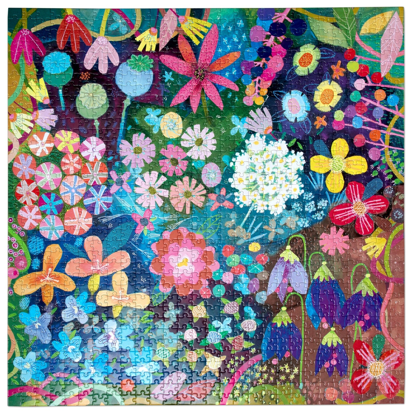 Seeds & Flowers 1000 Piece Puzzle by eeBoo | Unique Beautiful Gifts