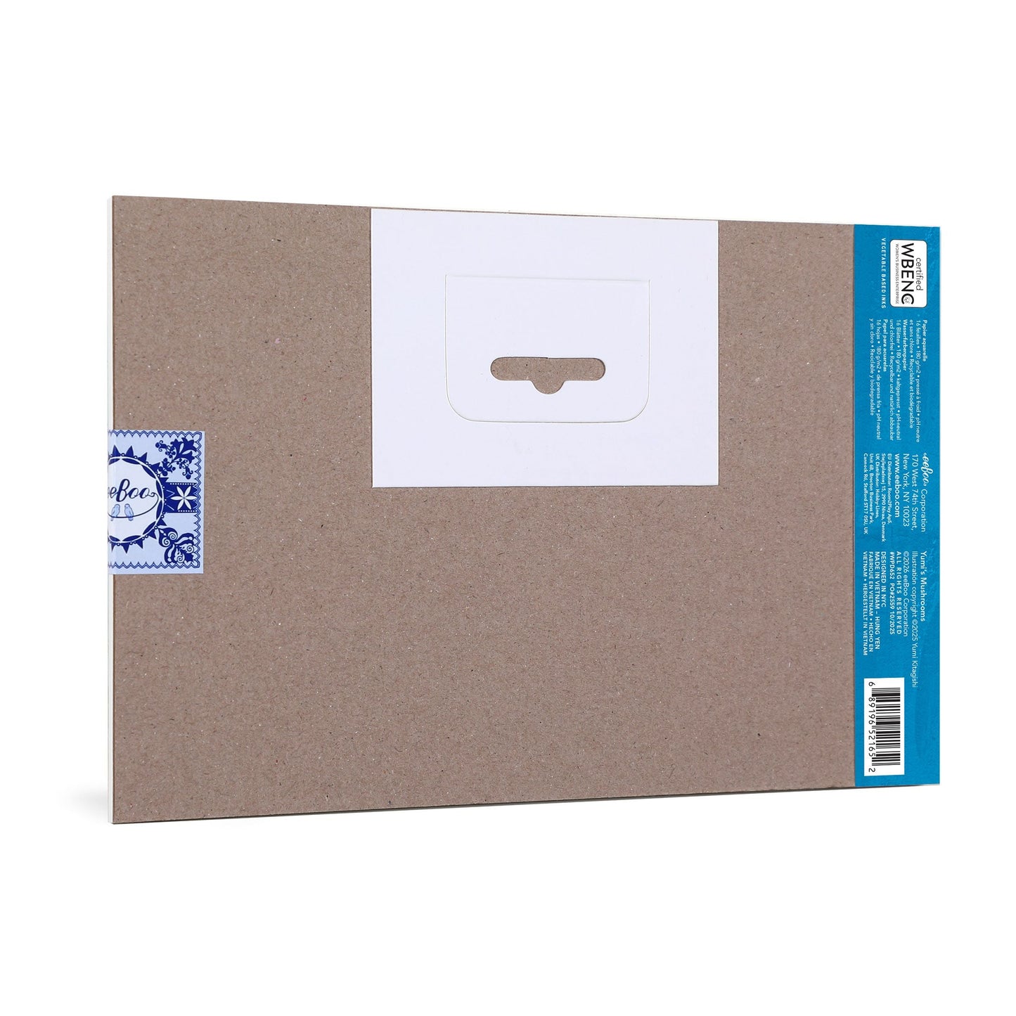 Yumi’s Mushrooms Watercolor Pad back