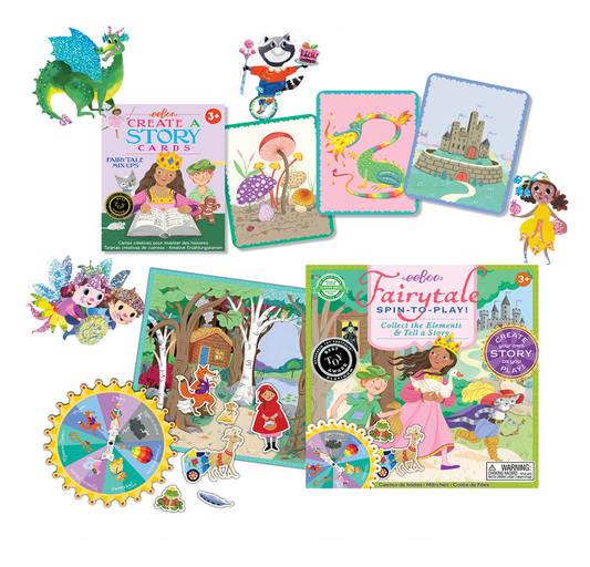 Fairytale Create A Story Spinner Award Winning Game by eeBoo | Unique Gifts for Pre School Kids 3+