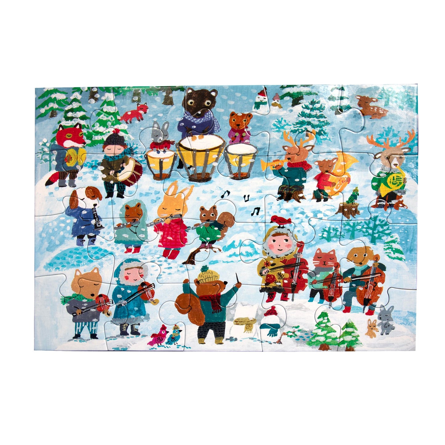 Yumi's Winter Carols 20 Piece Puzzle by eeBoo | Unique Fun Gifts
