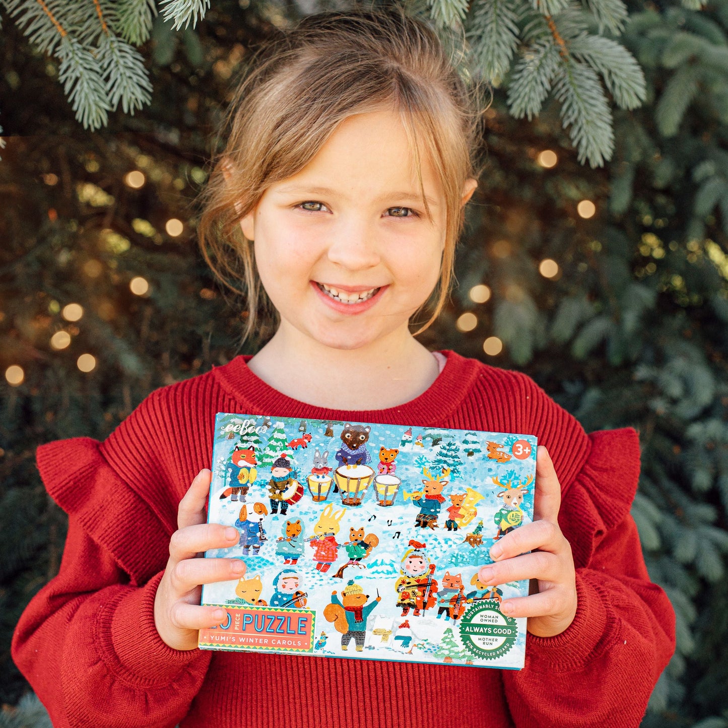 Yumi's Winter Carols 20 Piece Puzzle by eeBoo | Unique Fun Gifts