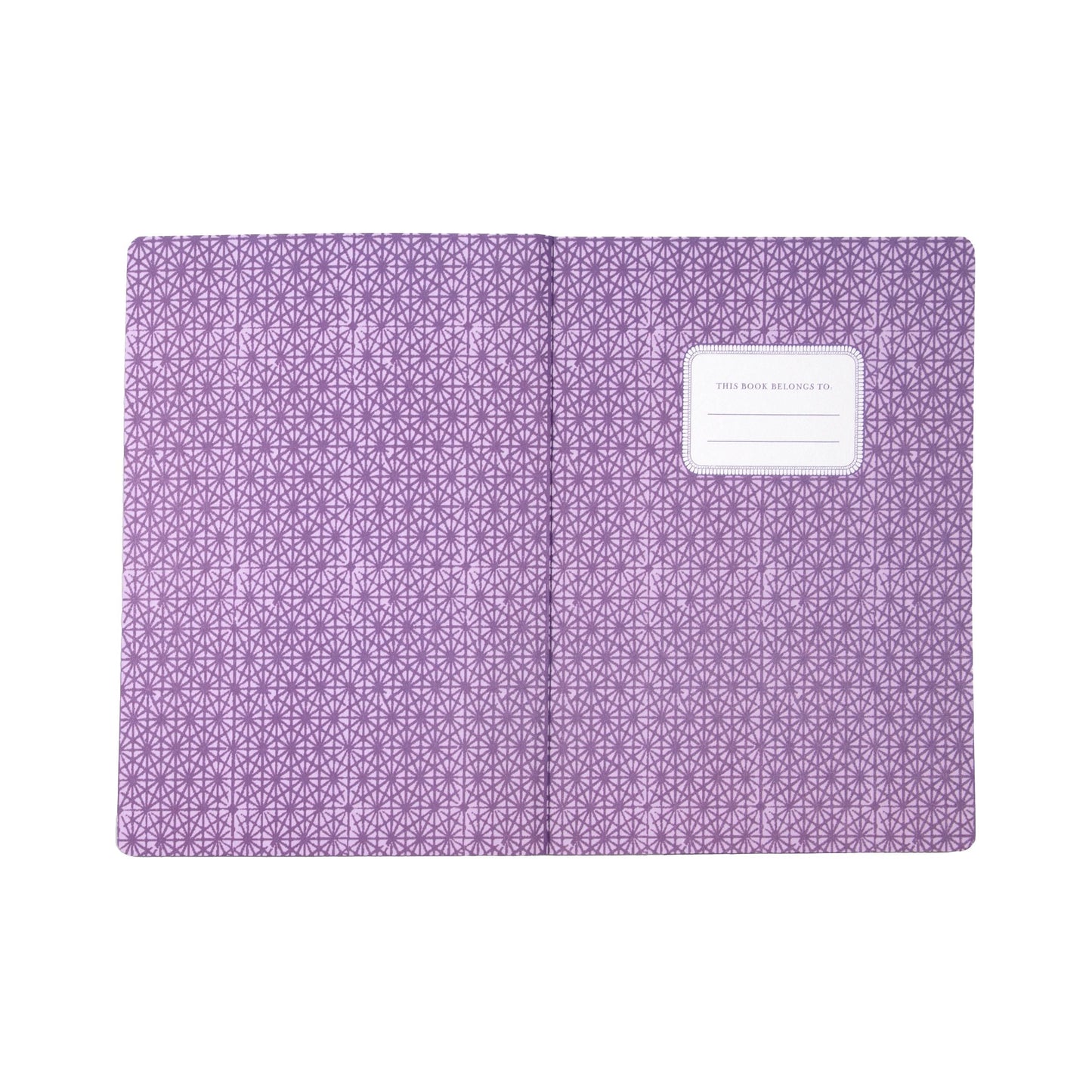 Purple lined inner page. Flora's Luxe Journal by eeBoo | Unique Beautiful Gifts
