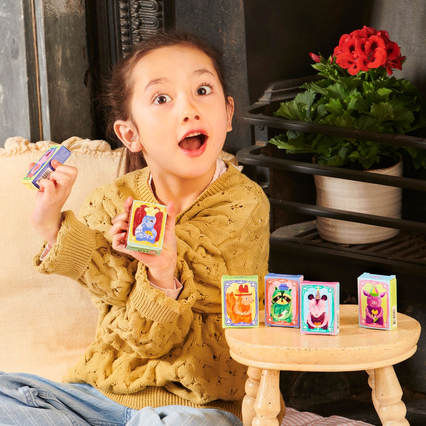Katie Vernon Tiny Playing Cards Assortment (24) by eeBoo | Unique Fun Gifts