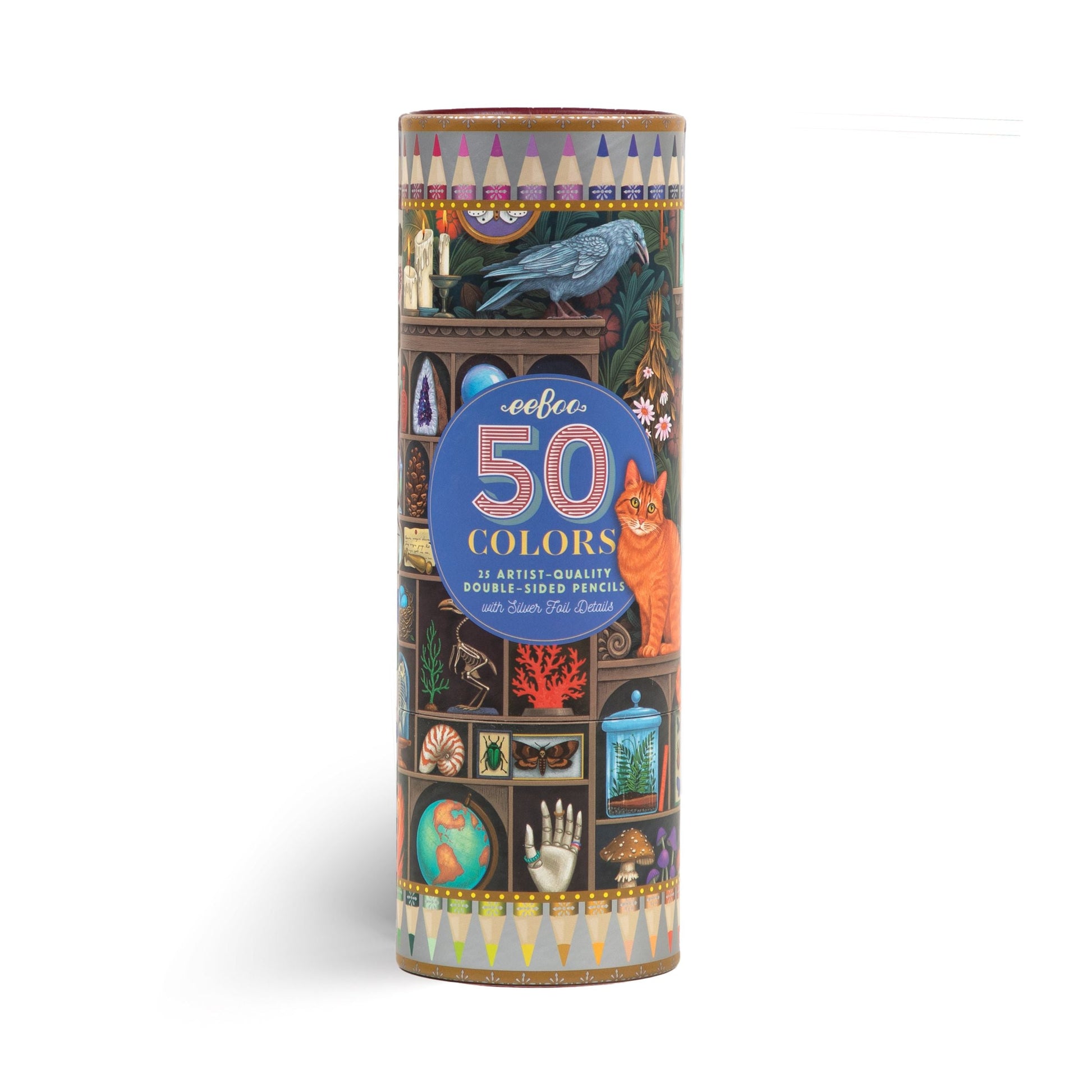 Alchemist's Cabinet 25 Double-Sided Color Pencils by eeBoo | Unique Beautiful Gifts