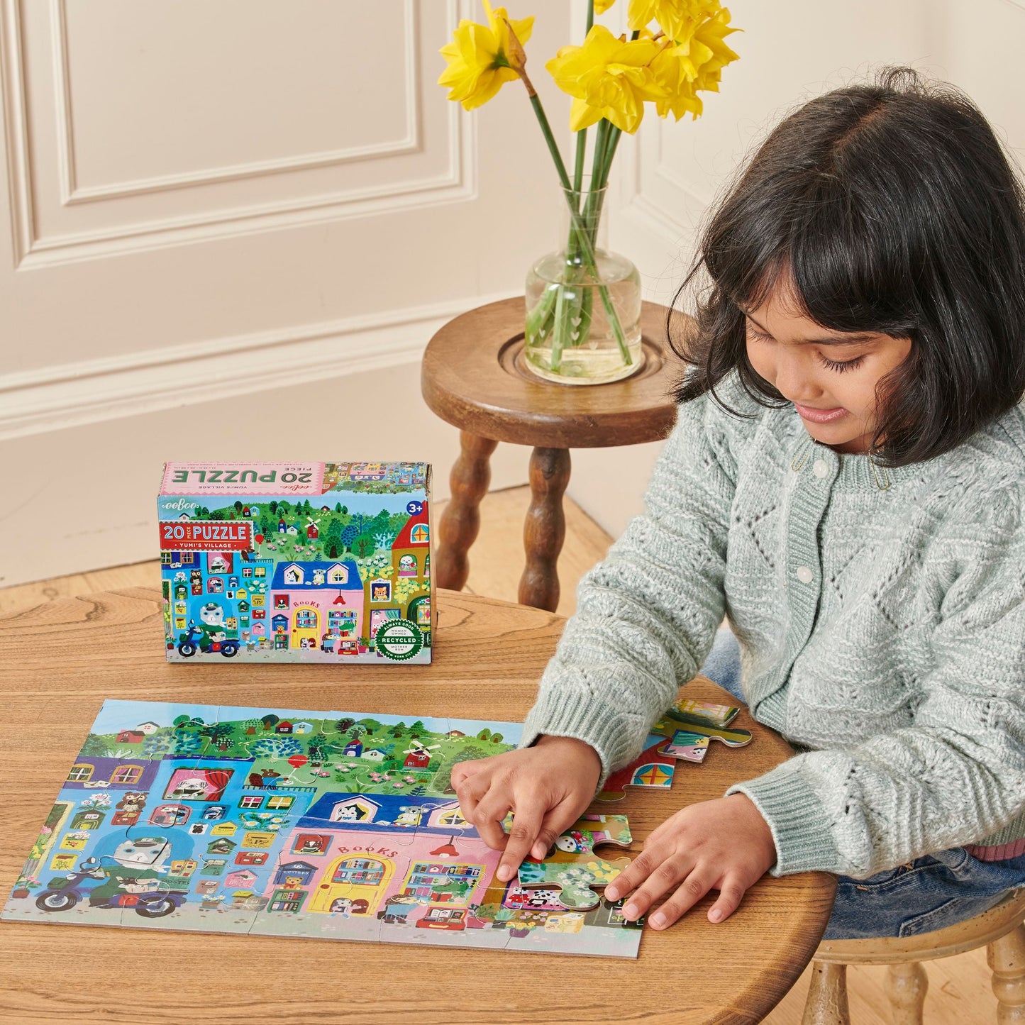 Yumi's Village 20 Piece Puzzle by eeBoo | Unique Fun Gifts