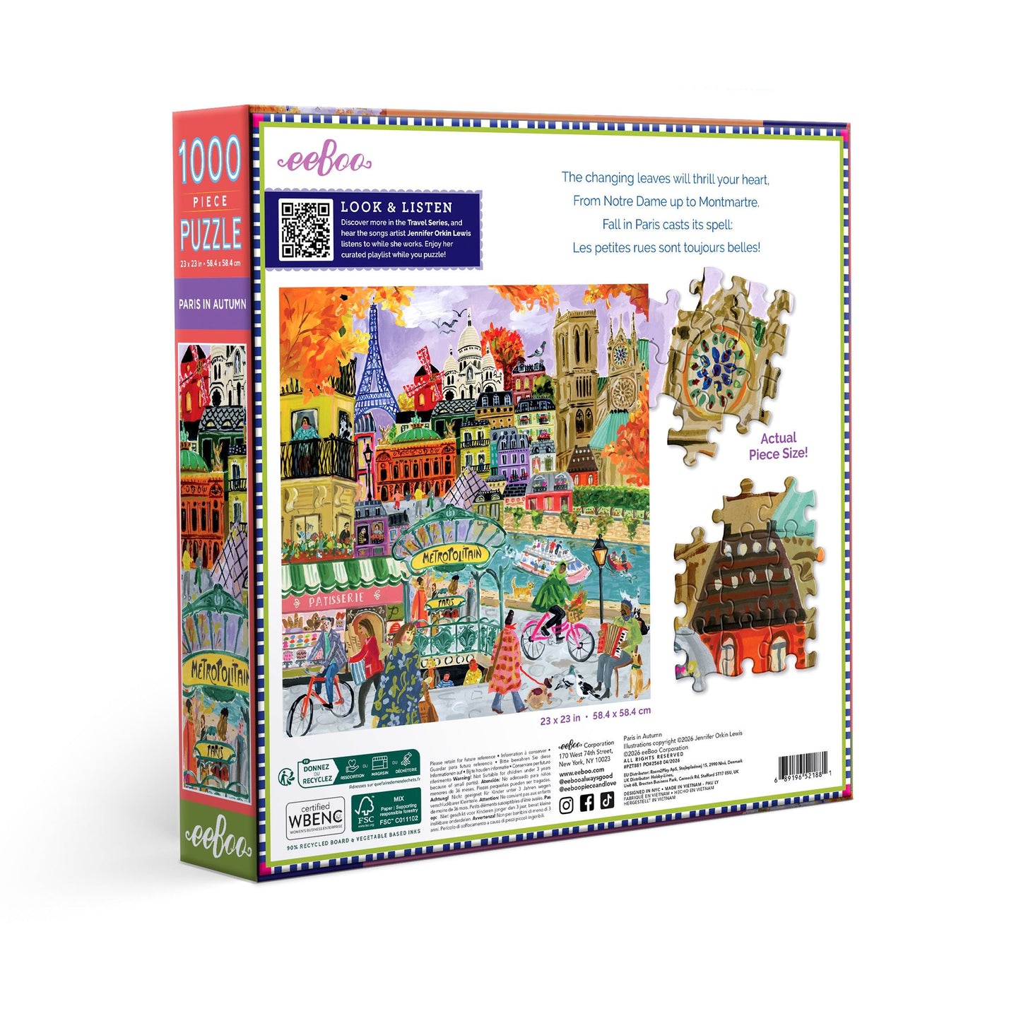 Paris in Autumn 1000 Piece Puzzle