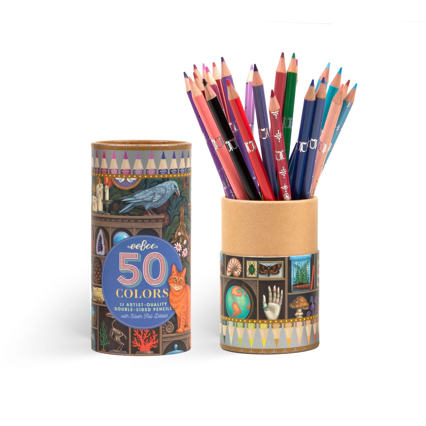 Alchemist's Cabinet 25 Double-Sided Color Pencils by eeBoo | Unique Beautiful Gifts