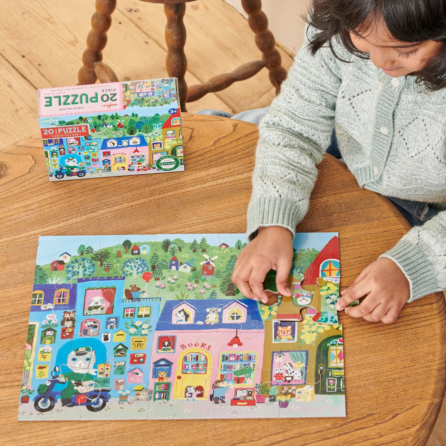Yumi's Village 20 Piece Puzzle by eeBoo | Unique Fun Gifts