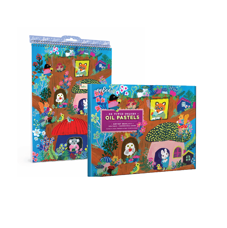 Yumi's Mushroom House Sketchbook & Oil Pastels