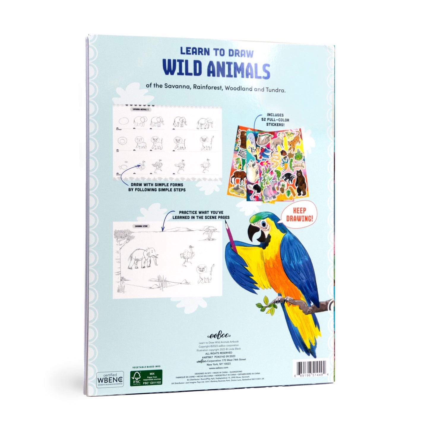 Learn to Draw Wild Animals by eeBoo | Unique Fun Gifts