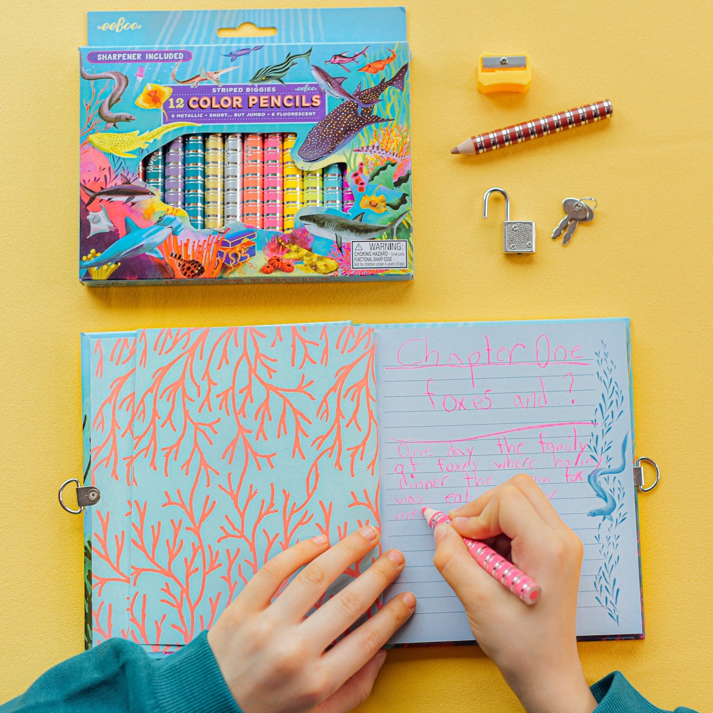 Shark 12 Special Biggie Color Pencils | Unique Great Gifts for Kids & Adults