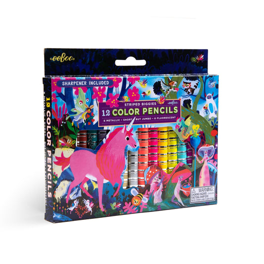 Magical Creatures 12 Color Pencils | Unique Great Gifts for Kids & Adults