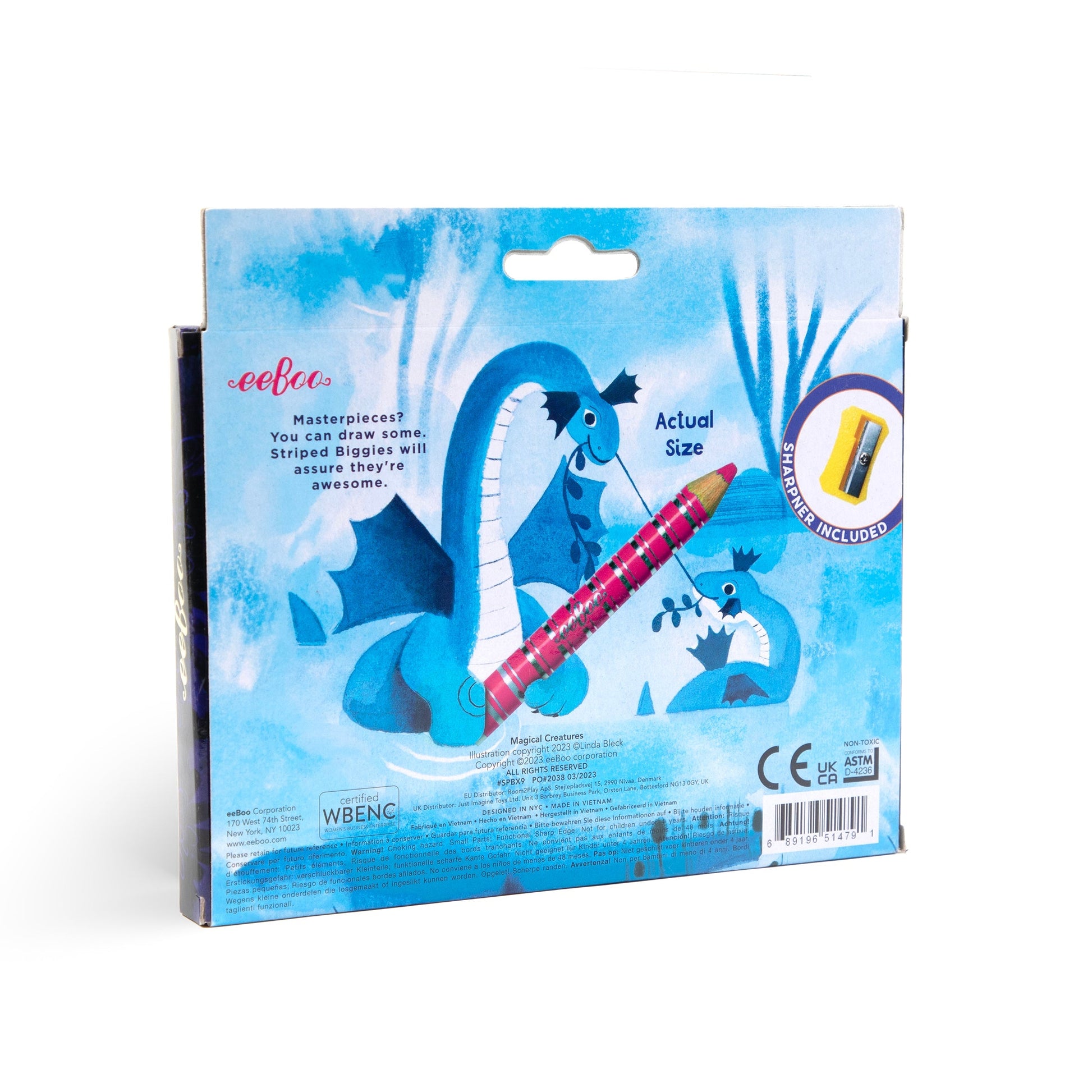 Magical Creatures 12 Color Pencils | Unique Great Gifts for Kids & Adults
