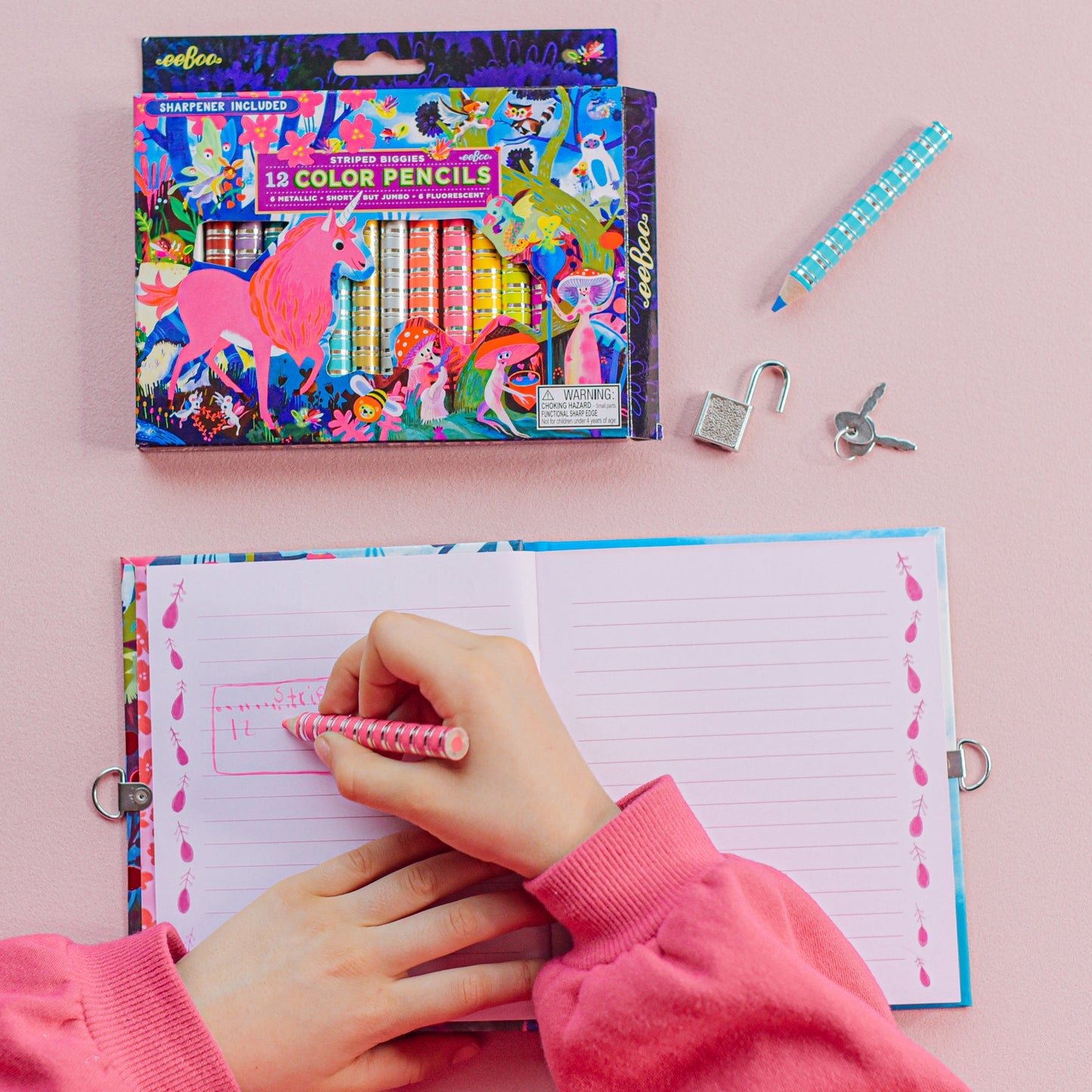 Magical Creatures 12 Color Pencils | Unique Great Gifts for Kids & Adults