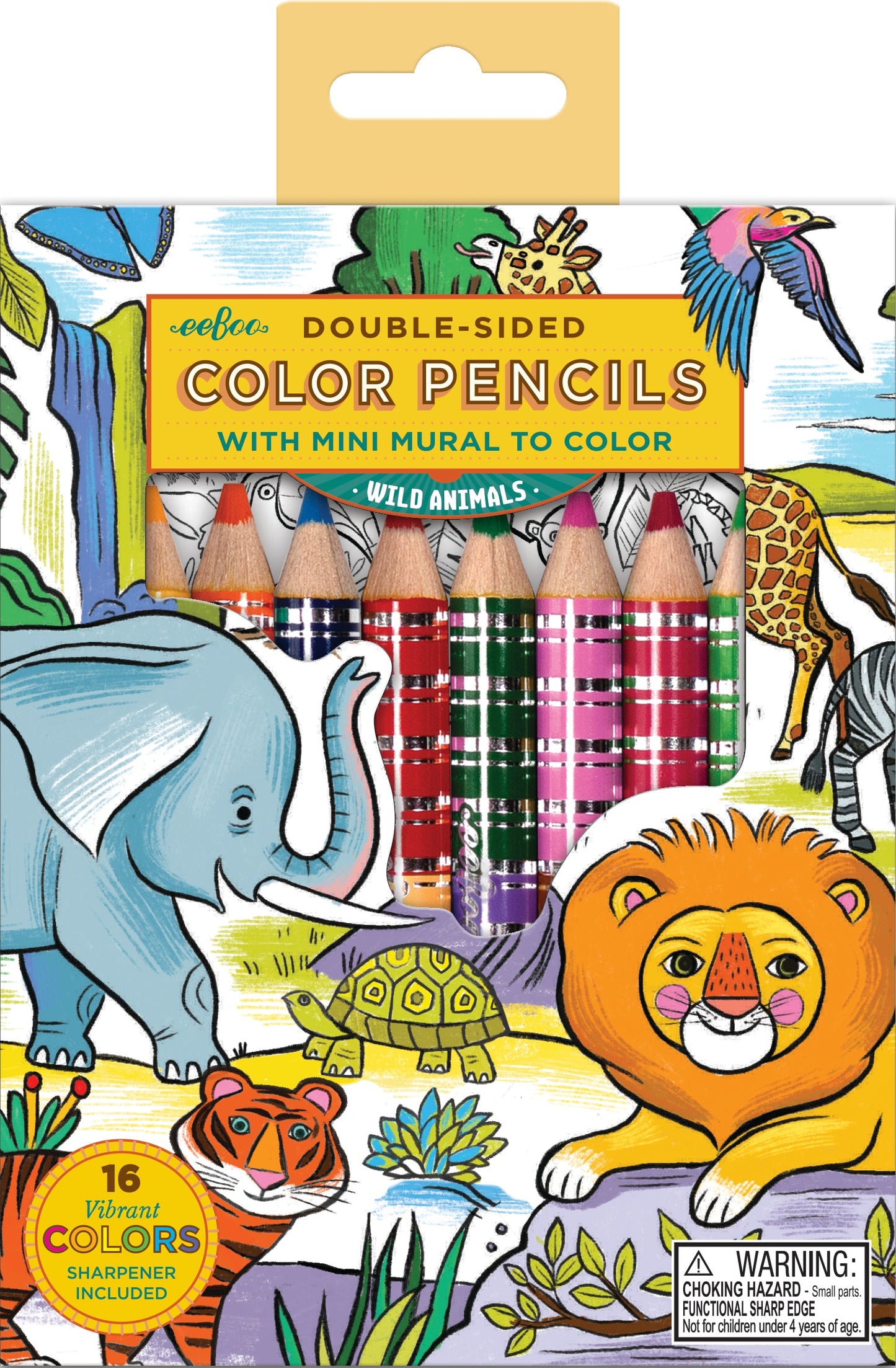 Wild Animals Biggie Mini Mural Bundle (6) by eeBoo | Unique Fun Gifts