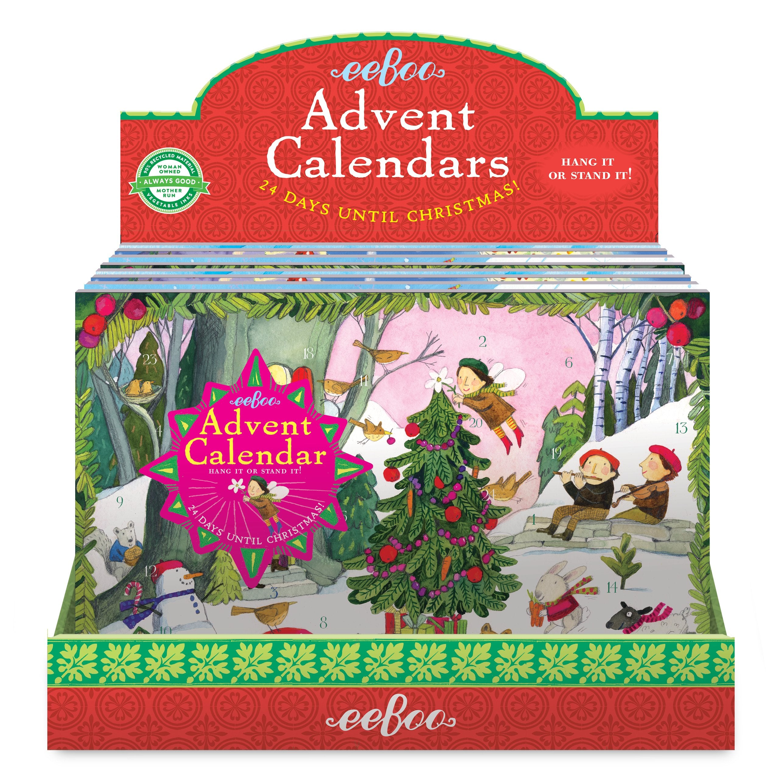 Advent Calendar Assortment 16 Units Gifts by eeBoo