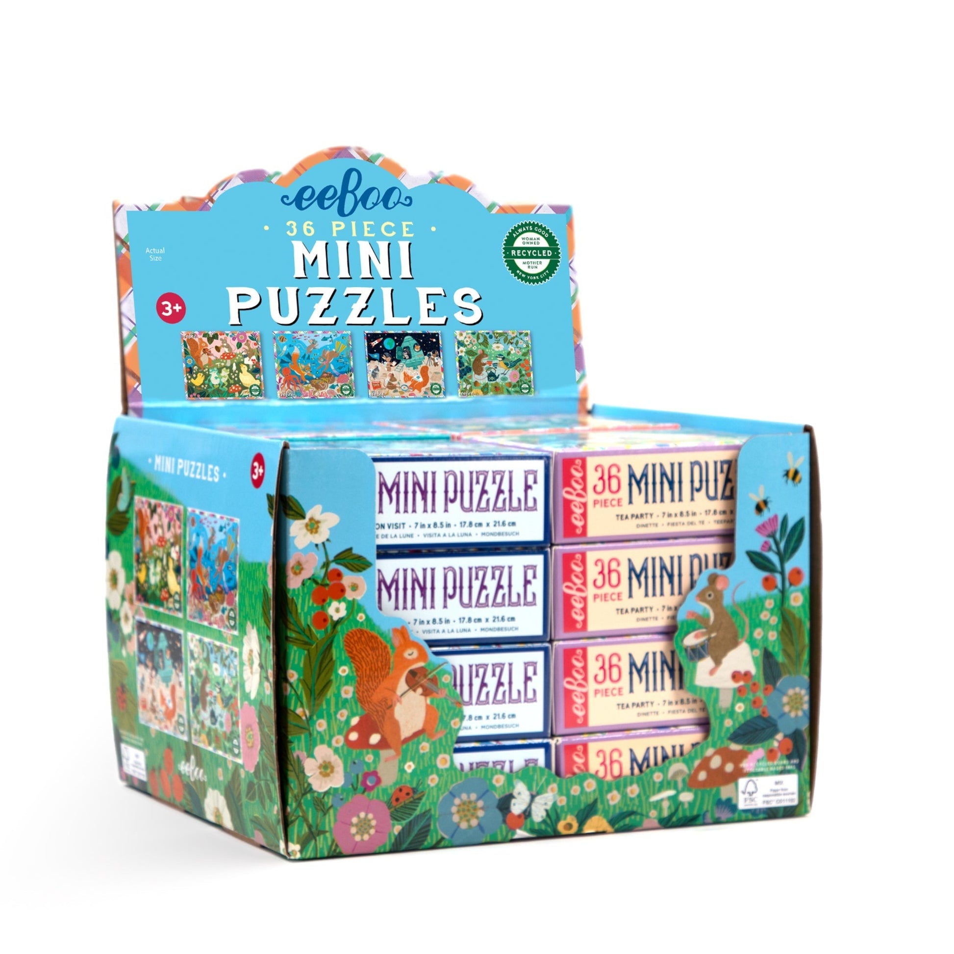 Mini 36pc Victoria Puzzle Assortment (16) by eeBoo | Unique Fun Gifts