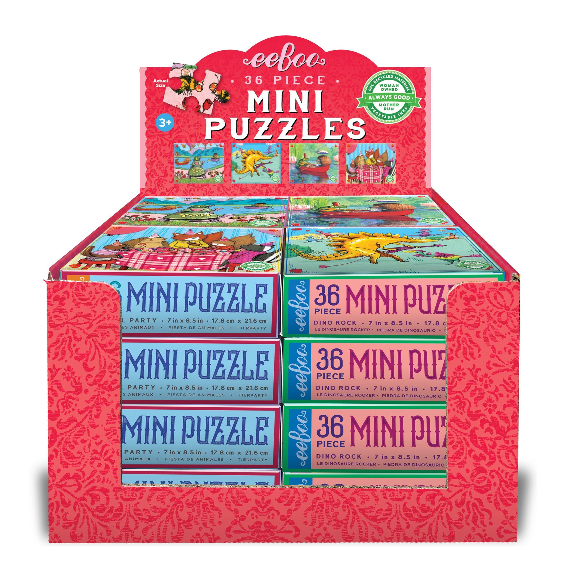 Miniature Valentine Puzzle Assortment |  Gifts by eeBoo