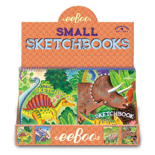 Small Sketchbooks Dino Assortment |  Gifts by eeBoo