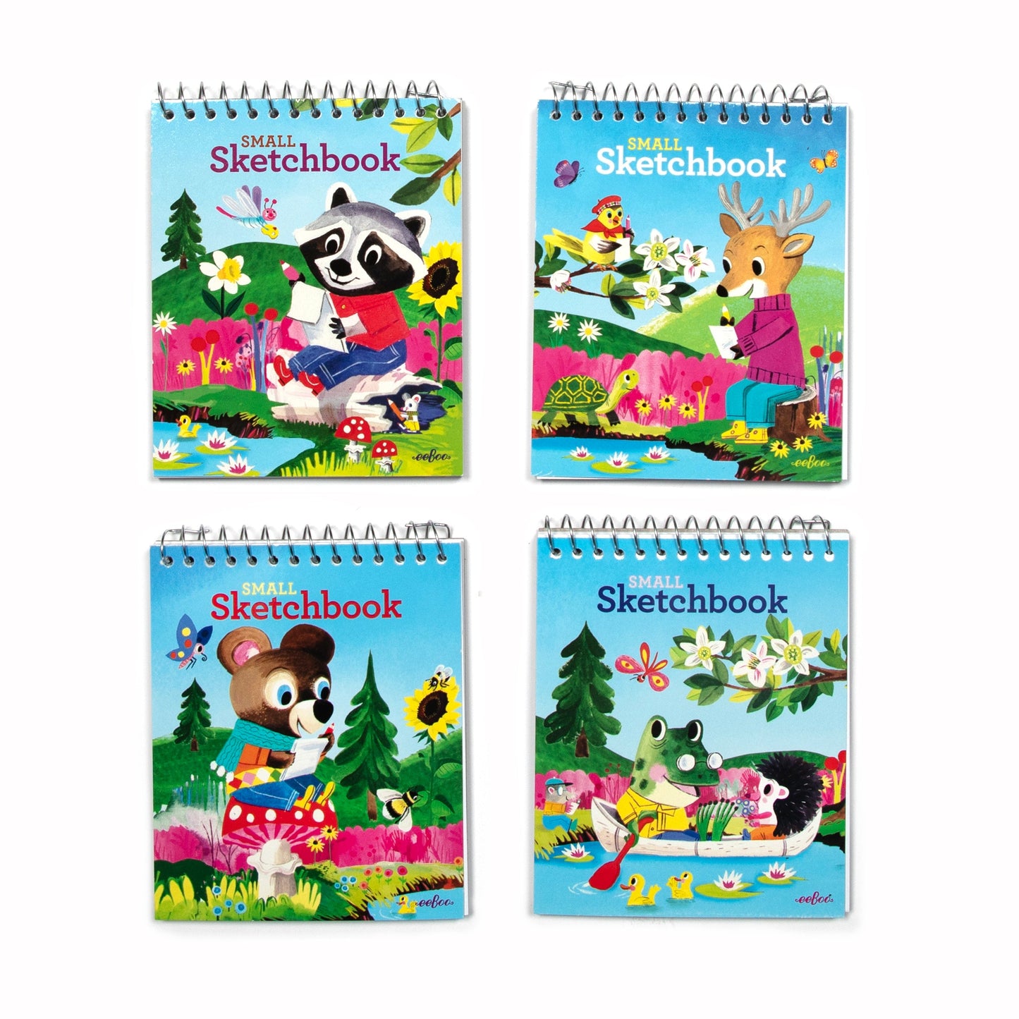 Small Sketchbook Woodland Friends Assortment (24 units) Unique Birthday Party Favors