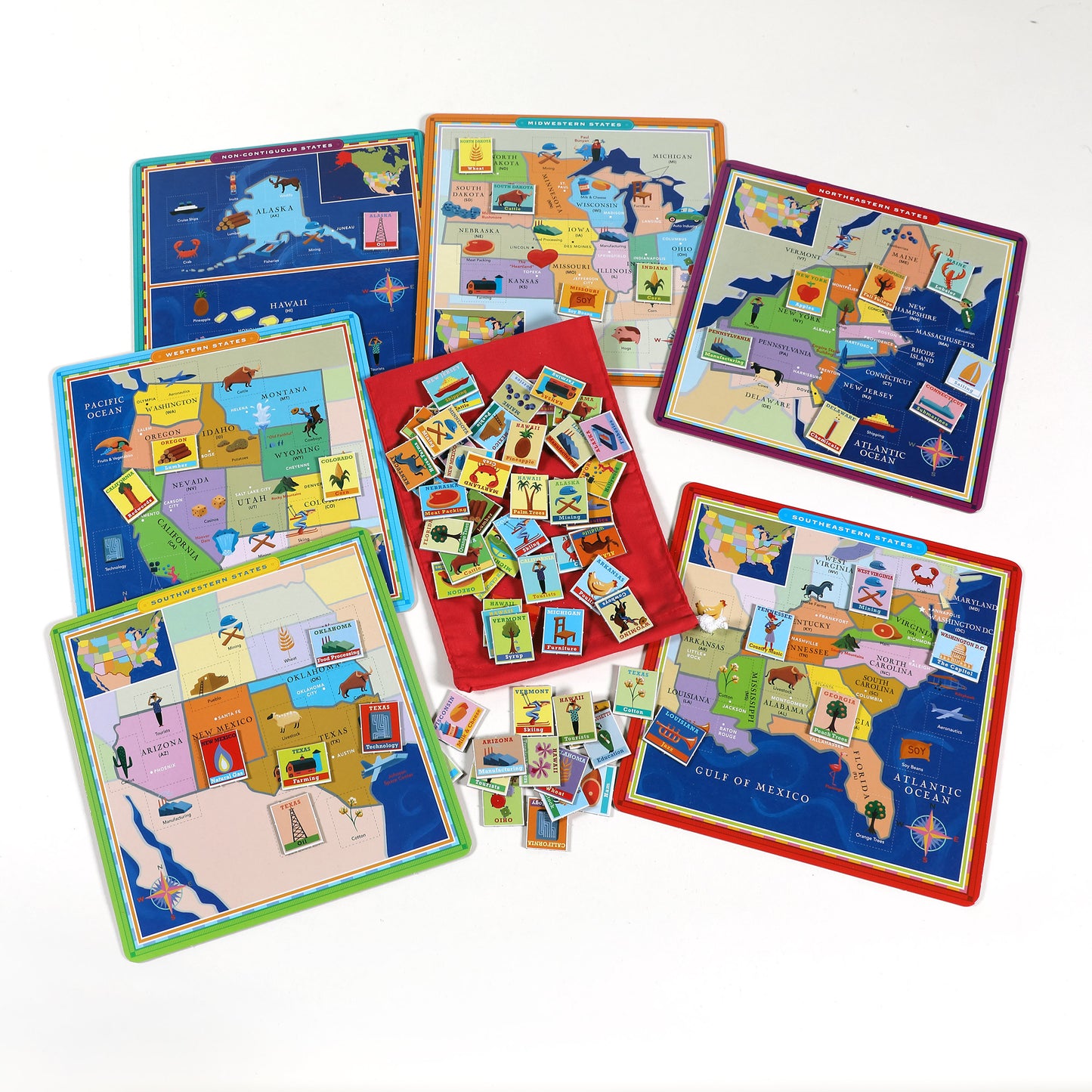 United States of America Geography Bingo Award Winning USA Game | eeBoo Great Geography Gift for Kids ages 5+