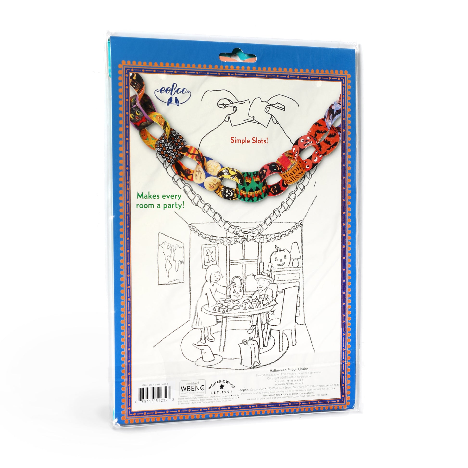 Halloween Paper Chain |  Gifts by eeBoo