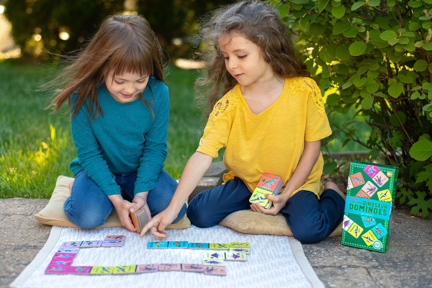 Giant Shiny Dinosaur Award Winning Dominoes by eeBoo for Kids Ages 3+