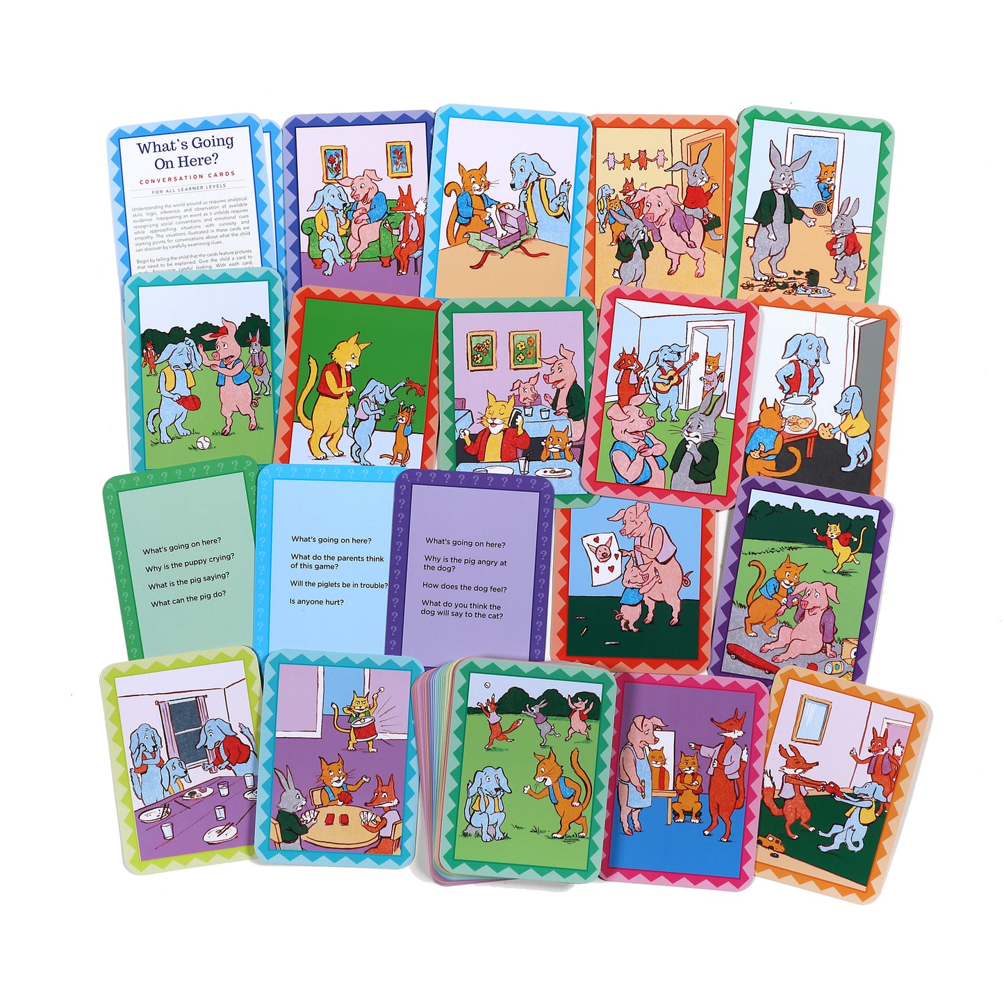 What's Going On Here? Social and Emotional Flash Cards by eeBoo