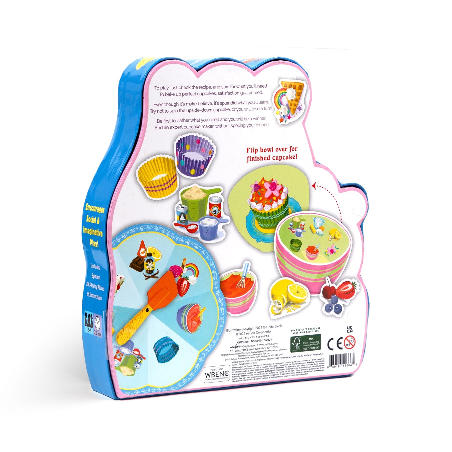 Cupcake Shaped Spinner Game by eeBoo | Unique Fun Gifts