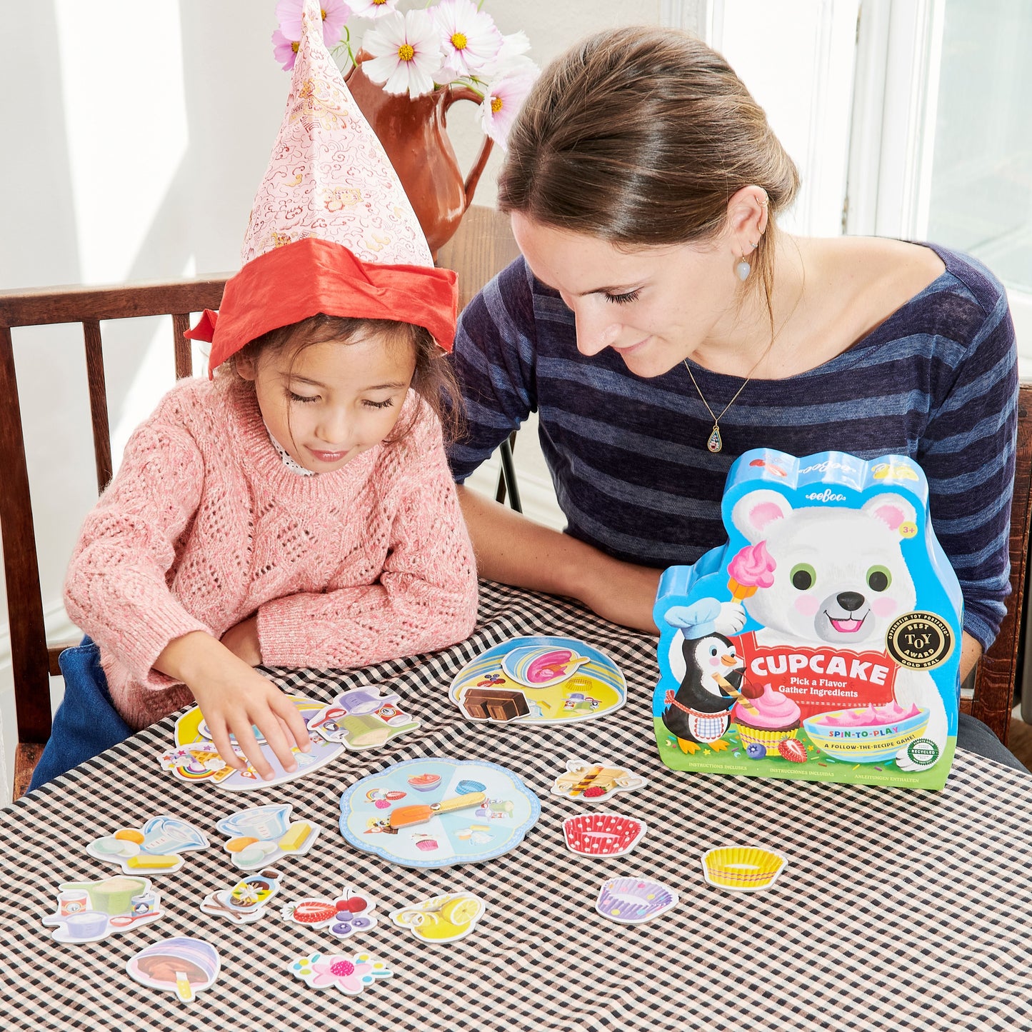 Cupcake Shaped Spinner Game by eeBoo | Unique Fun Gifts