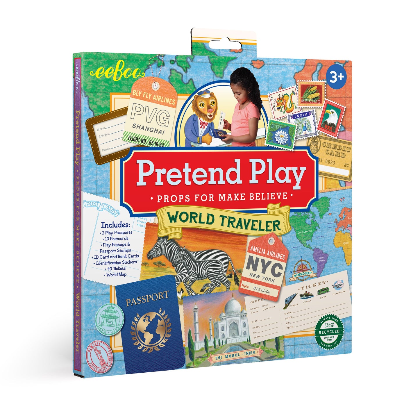 Award Winning World Traveler Pretend Play by eeBoo for Kids Ages 3+