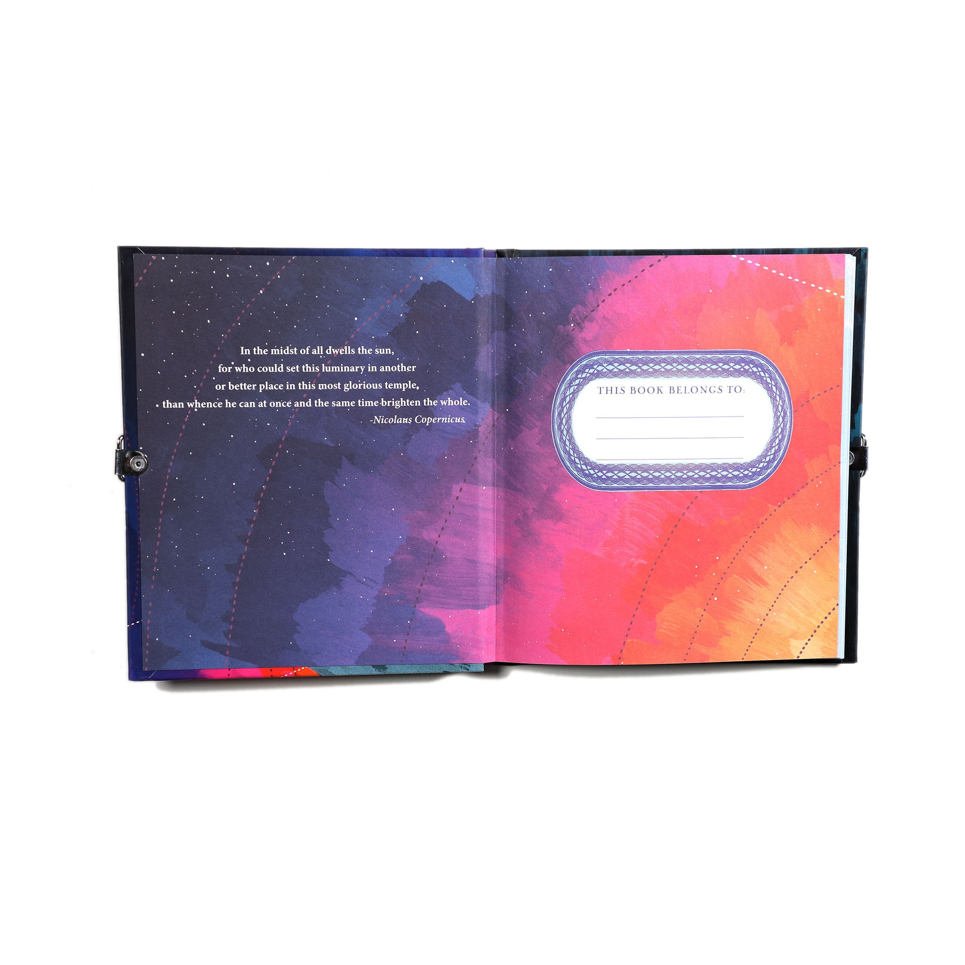 Space Adventure Glow in the Dark Locking Journal eeBoo