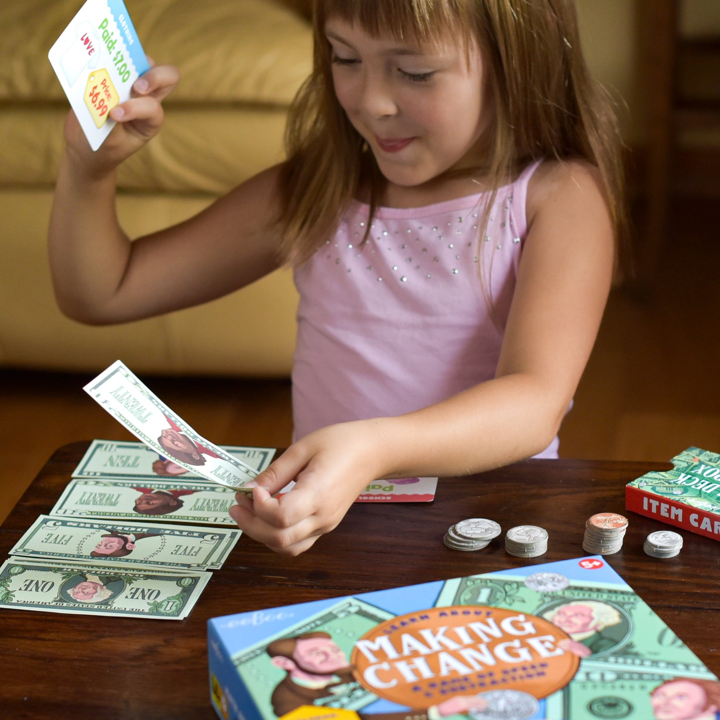 Making Change An Award Winning Game of Money & Speed Subtraction eeBoo for Ages 5+