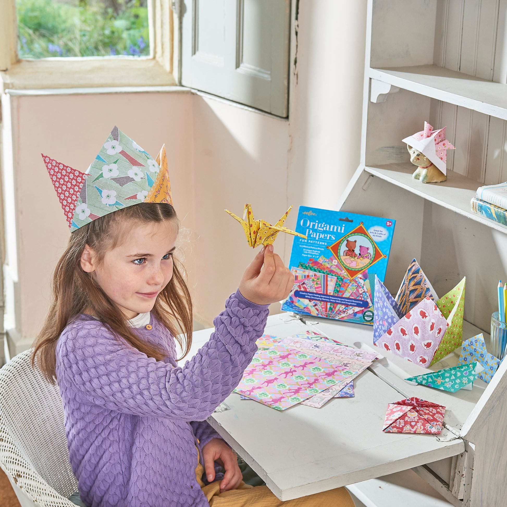 Fun Patterns Origami Papers eeBoo Creative Gifts for Kids 5+