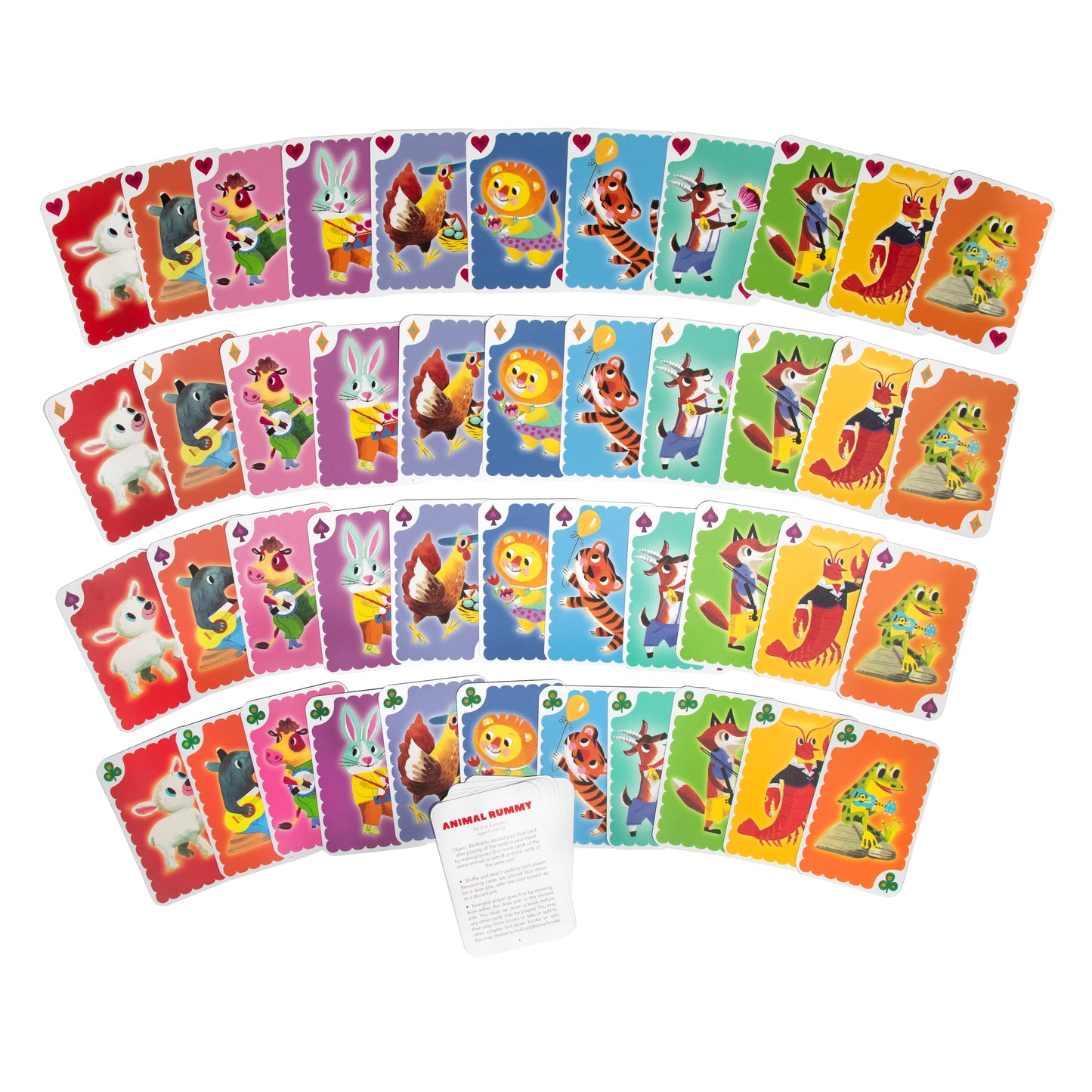 Animal Rummy Playing Cards | Unique Fun Gifts for Kids Ages 5+