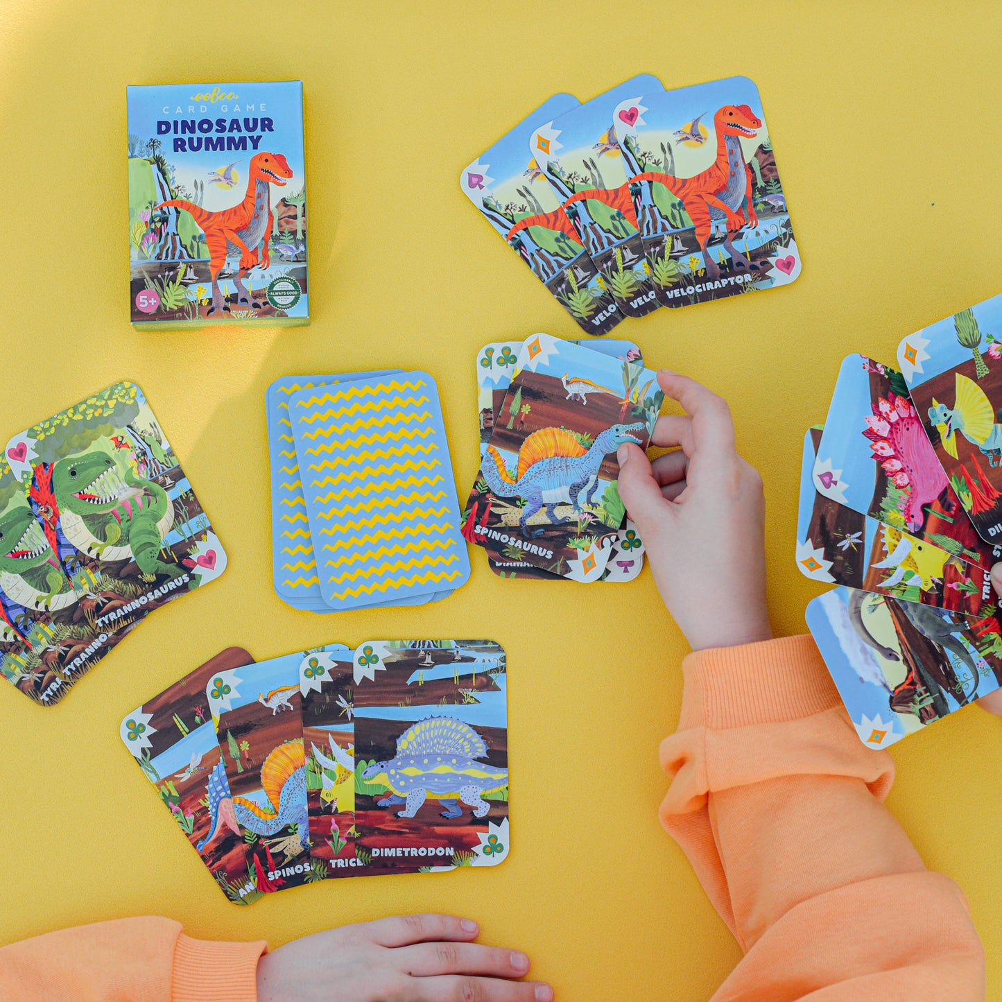 Dinosaur Rummy Playing Cards | Unique Fun Gifts for Kids Ages 5+