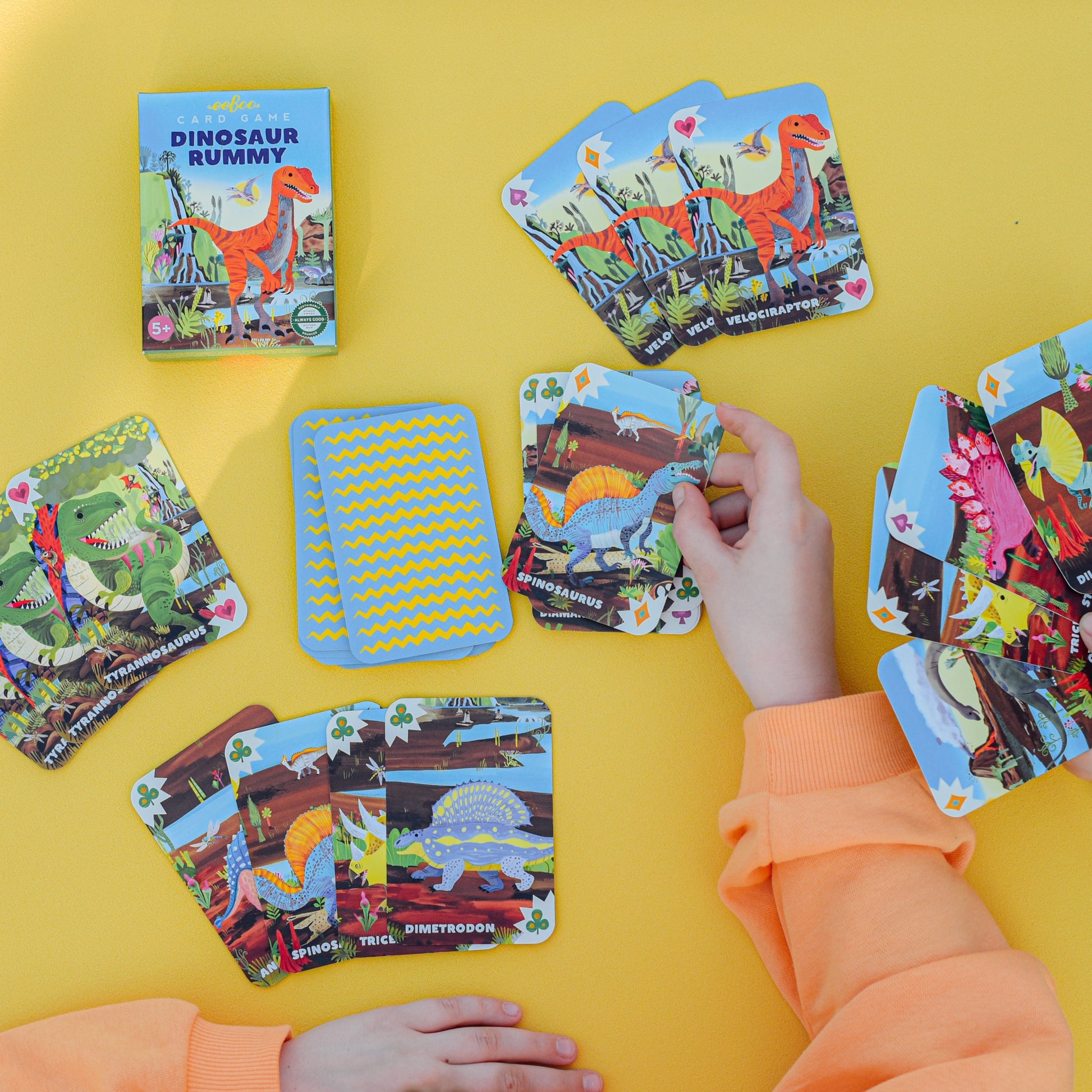 Dinosaur Rummy Playing Cards | Unique Fun Gifts for Kids Ages 5+