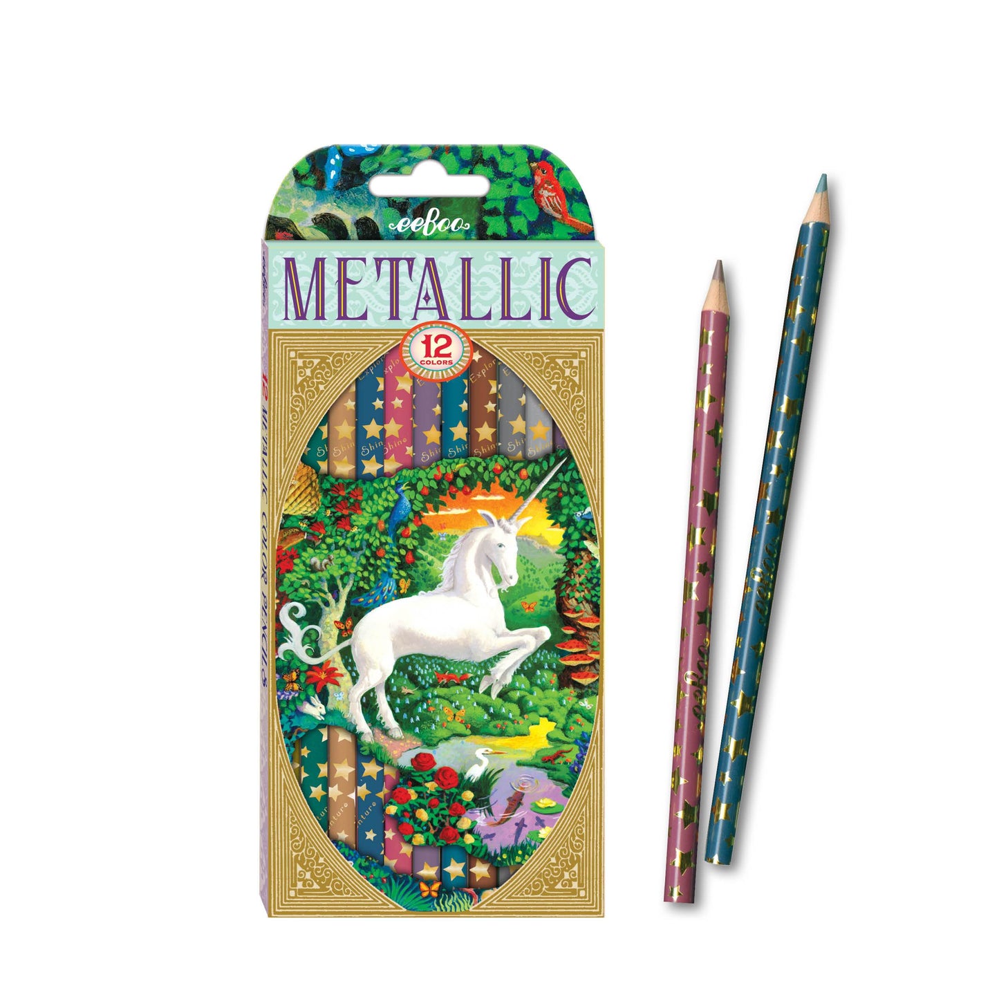 Unicorn 12 Metallic Pencils