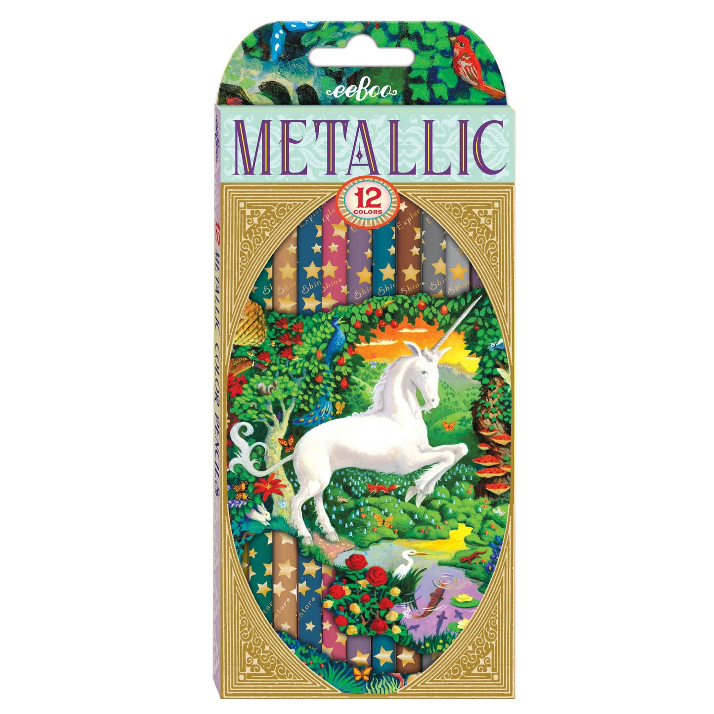 Unicorn 12 Metallic Pencils