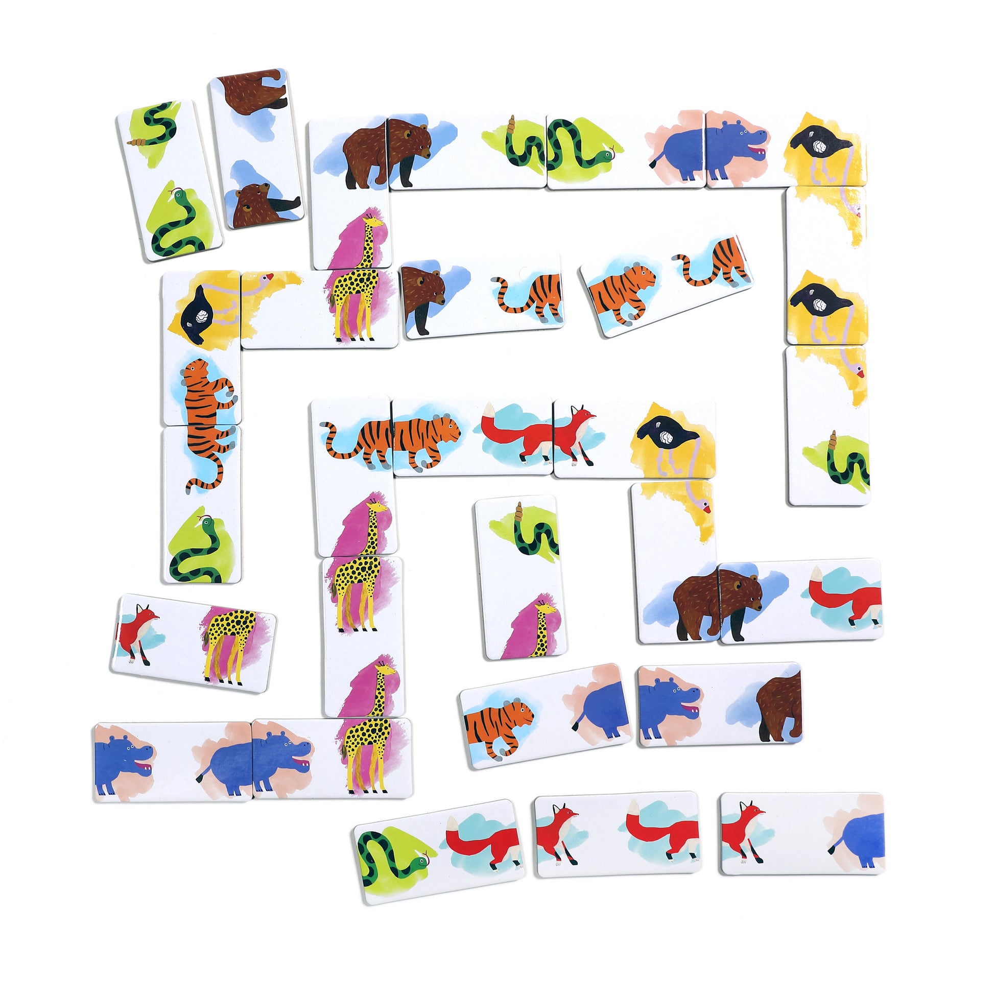 Animal Parade Head to Toe Dominoes eeBoo