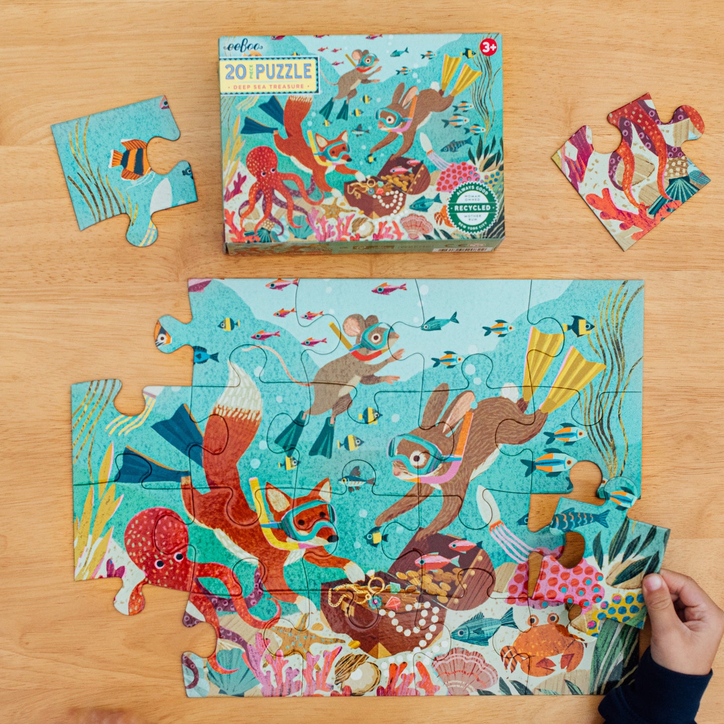 Deep Sea Treasure 20 Piece Puzzle by eeBoo | Unique Fun Gifts