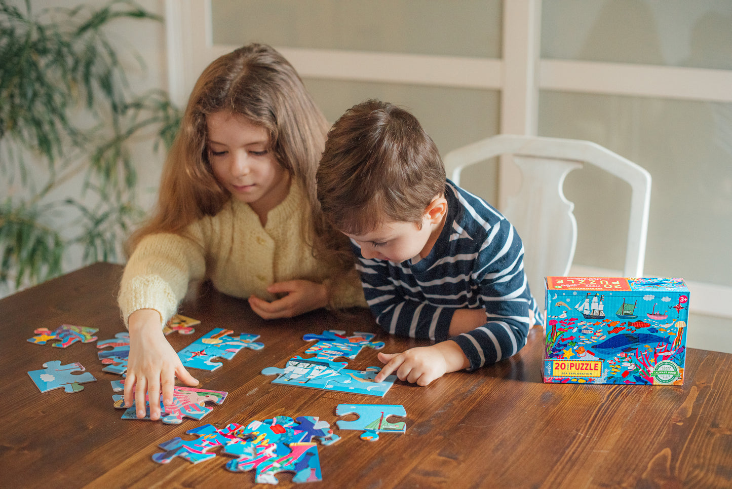 Sea Exploration Ocean 20 Piece Big Puzzle by eeBoo for Kids Ages 3+