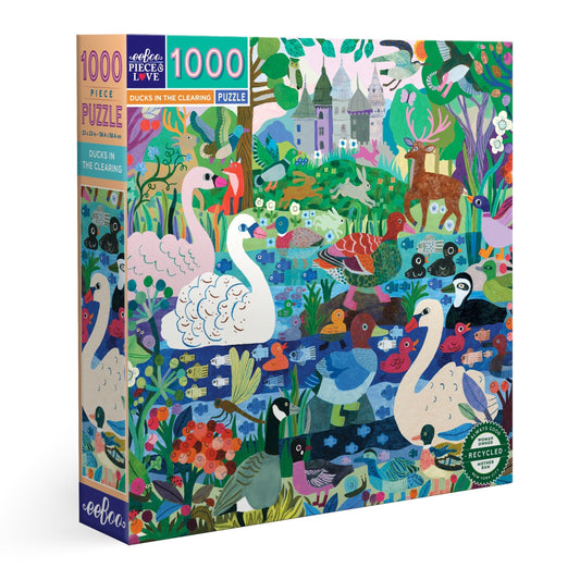 Ducks in the Clearing 1000 Piece Puzzle by eeBoo | Unique Beautiful Gifts